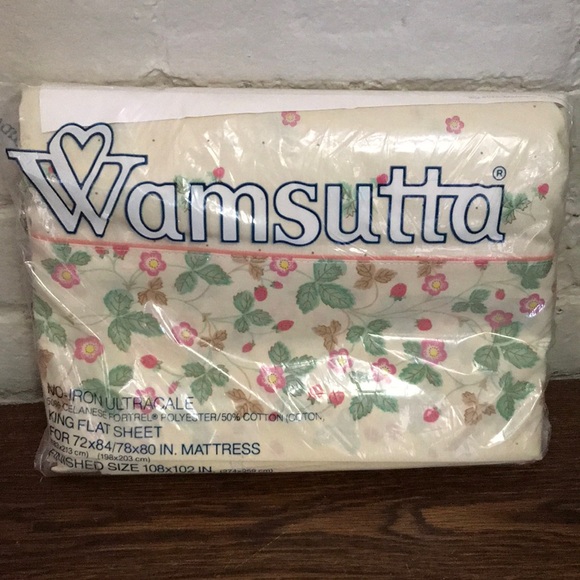 Wamsutta | Bedding | Vintage Wamsutta Ultracale Wild Strawberries ...